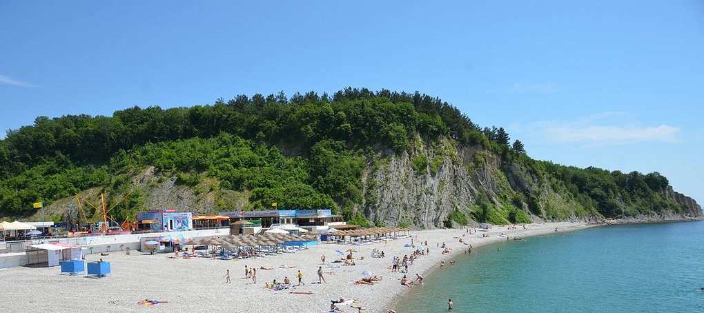 пляж в Ольгинке